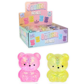 ĐỒ CHƠI B&Oacute;P DẺO H&Igrave;NH GẤU - NH&Acirc;N ĐƯỜNG SUGAR - NHIỀU M&Agrave;U K&Egrave;M HỘP TRƯNG B&Agrave;Y (12 C&aacute;i)