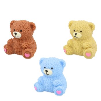 ĐỒ CHƠI B&Oacute;P SQUISHY GẤU SQUEEZY - NHIỀU M&Agrave;U - K&Egrave;M HỘP TRƯNG B&Agrave;Y (12 C&aacute;i)