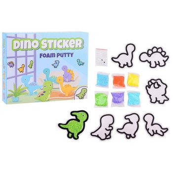 BỘ ĐẤT NẶN FOAM PUTTY LÀM STICKER KHỦNG LONG TỰ LÀM (24 Món)