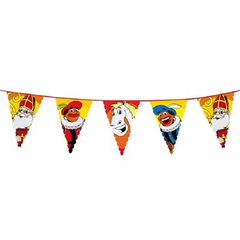 D&acirc;y Cờ Trang Tr&iacute; Sinterklaas & Piet Lớn 6 M&eacute;t (13 L&aacute;)