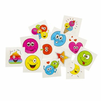 H&igrave;nh xăm tạm thời Smiley - Hộp trưng b&agrave;y 48 g&oacute;i