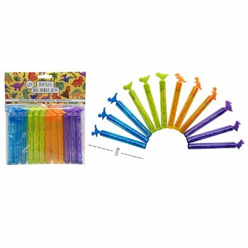 Que thổi bong b&oacute;ng khủng long m&agrave;u sắc (Bộ 12 c&aacute;i)