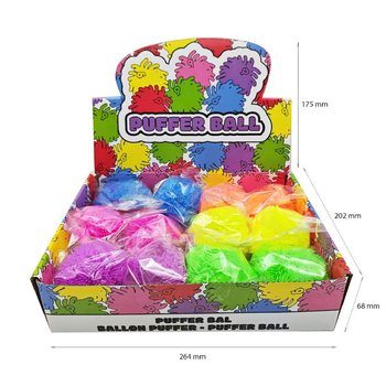 B&Oacute;NG PUFFER M&Agrave;U SẮC RỰC RỠ - 8CM - TRONG HỘP TRƯNG B&Agrave;Y (12 c&aacute;i)