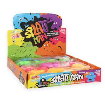 ĐỒ CHƠI B&Oacute;P NẮN SQUEEZY SPLAT MAN - NHIỀU M&Agrave;U - K&Egrave;M HỘP TRƯNG B&Agrave;Y (24 c&aacute;i)