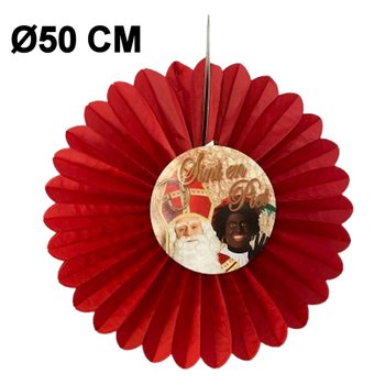 QUẠT TRANG TR&Iacute; SINTERKLAAS &Oslash;50 CM - C&Oacute; THỂ GẤP GỌN (6 c&aacute;i)