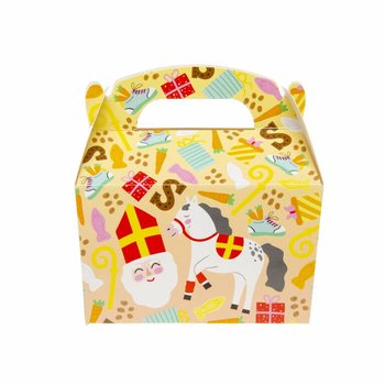 Hộp qu&agrave; b&aacute;nh Sinterklaas 12x12.5x6 cm (12 c&aacute;i)