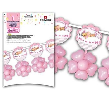 D&Acirc;Y CHUYỀN BONG B&Oacute;NG LỚN 2,3 M&Eacute;T - HỒNG (3 c&aacute;i)