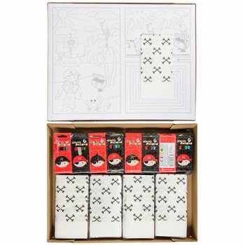 BỘ HORECA TRỌN G&Oacute;I HẢI TẶC - 48x Hộp b&uacute;t ch&igrave; m&agrave;u + 100x Tranh t&ocirc; m&agrave;u + 100x Khăn ăn (248 m&oacute;n)