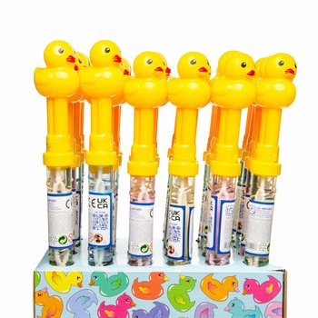 Gậy Thổi Bong B&oacute;ng H&igrave;nh Vịt Cỡ Lớn 37cm Trong Hộp Trưng B&agrave;y (24 chiếc)