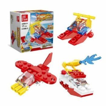 Đồ Chơi Lắp R&aacute;p Xe Cứu Hỏa - Hộp Trưng B&agrave;y (12 bộ)