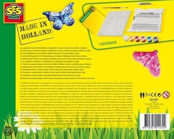 SES Creative Bộ Đ&uacute;c V&agrave; Vẽ Thạch Cao - Những Ch&uacute; Bướm (1 bộ)