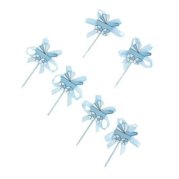 Que Cắm Cupcake Sinh Nhật B&eacute; - Xe Đẩy M&agrave;u Xanh (12 c&aacute;i)