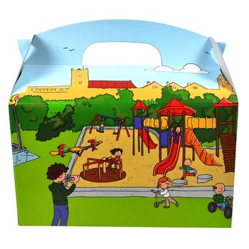 HỘP ĐỰNG SUẤT ĂN - CHỦ ĐỀ S&Acirc;N CHƠI (50 c&aacute;i)