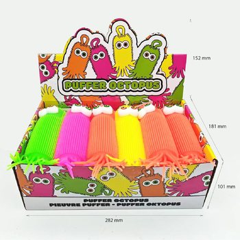 Đồ Chơi Bạch Tuộc Gai Puffer Ball - D&agrave;i 20cm - Hộp Trưng B&agrave;y (12 c&aacute;i)