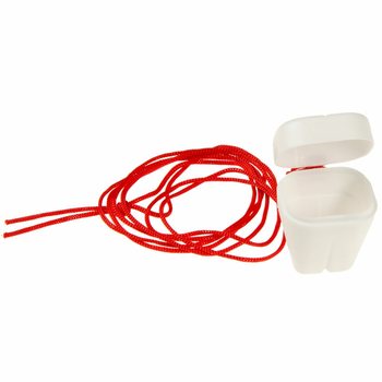 HỘP ĐỰNG RĂNG M&Agrave;U TRẮNG C&Oacute; D&Acirc;Y ĐEO (12 c&aacute;i)
