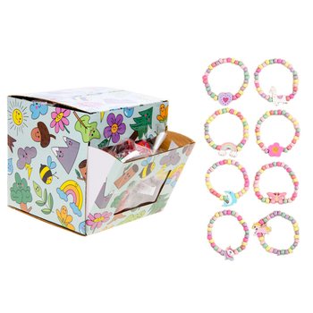 V&ograve;ng Tay Gỗ Co Gi&atilde;n Cho B&eacute; G&aacute;i - Hộp Trưng B&agrave;y (100 c&aacute;i)