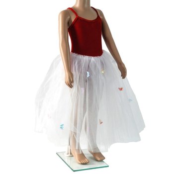 VÁY ĐỎ/TRẮNG CHO TRẺ EM - SIZE 6