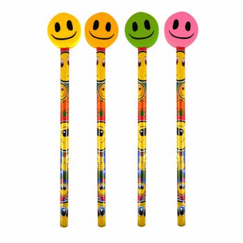 Bút Chì Mặt Cười Smiley Có Tẩy (24 cây)