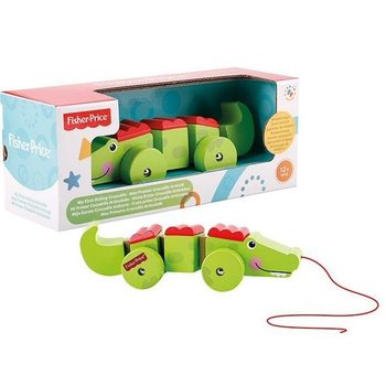 Đồ Chơi Cá Sấu Gỗ Lắc Lư Đầu Tiên Fisher-Price (2 cái)