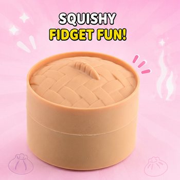 RAGE - Đồ Chơi Squishy SUGAR EDITION B&aacute;nh Bao Dumplings NHỎ (5.3 x 5.3 x 4.1 Cm) Viral 2026 Fidget Toy (24 C&aacute;i)