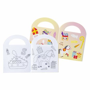 S&aacute;ch T&ocirc; M&agrave;u &Ocirc;ng Gi&agrave; Noel (Sinterklaas) Nhỏ k&egrave;m Nh&atilde;n d&aacute;n (48 cuốn)