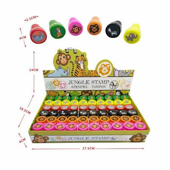 Con dấu động vật rừng xanh trong hộp trưng b&agrave;y (60 c&aacute;i)