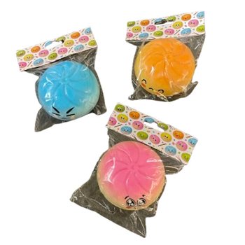 RAGE - Đồ Chơi Squishy B&aacute;nh Bao LỚN (K&iacute;ch Thước 9 x 9 x 4 Cm) - Viral 2026 Fidget Toy - K&Egrave;M THẺ TREO (24 C&aacute;i)