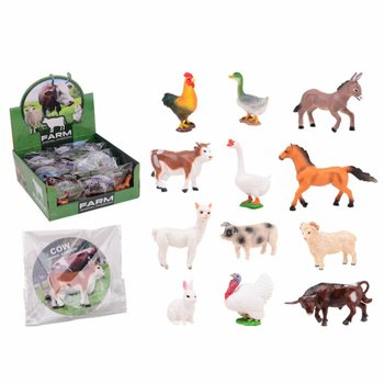 ANIMAL WORLD - Động vật N&ocirc;ng trại trong Hộp Trưng b&agrave;y (36 c&aacute;i)
