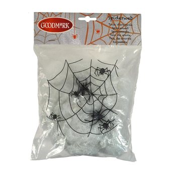 Mạng Nhện Trang Trí Halloween kèm 2 Con Nhện (4 cái)
