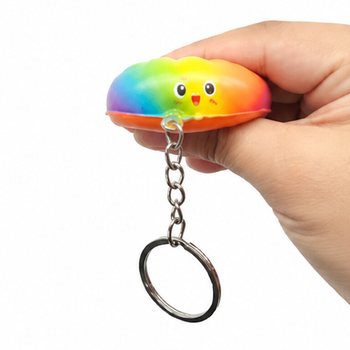 M&oacute;c Kh&oacute;a Squishy B&aacute;nh Sủi Cảo - Nhiều M&agrave;u - K&egrave;m Khay Trưng B&agrave;y (24 chiếc)