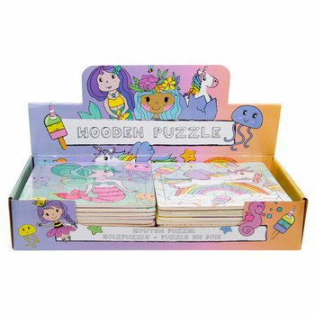 Kệ Trưng B&agrave;y Tranh Gh&eacute;p Gỗ Cho B&eacute; G&aacute;i (24 miếng)