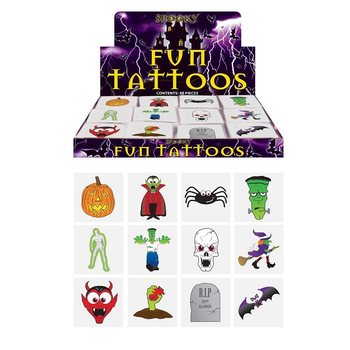 Hình Xăm Vui Nhộn – Mẫu Halloween (48 gói x 12 cái)