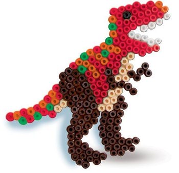 Tranh hạt nhựa ủi SES mẫu Khủng long bạo ch&uacute;a T-Rex (1 bộ)