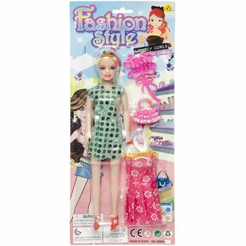 Búp Bê Thời Trang Kèm Váy Vỉ Treo (12 cái)