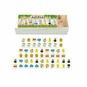 DOMINO GỖ HÌNH ĐỘNG VẬT (10 miếng)