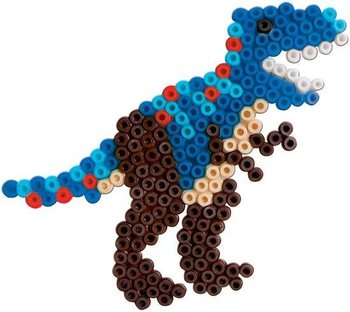 Tranh hạt nhựa ủi SES mẫu Khủng long bạo ch&uacute;a T-Rex (1 bộ)