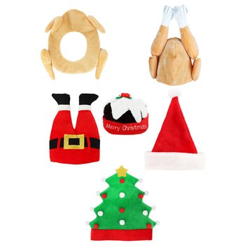 SET NÓN GIÁNG SINH HÀI HƯỚC CAO CẤP - XMAS CAPS (6 cái)