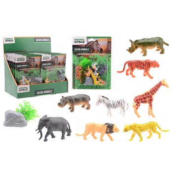 ANIMAL WORLD - BỘ ĐỒ CHƠI ĐỘNG VẬT SAFARI 10 MÓN TRÊN THẺ - TRONG HỘP TRƯNG BÀY (12 bộ)