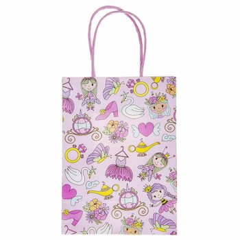 T&uacute;i Qu&agrave; Tặng Giấy C&ocirc;ng Ch&uacute;a - 16x9x22 cm (12 c&aacute;i)