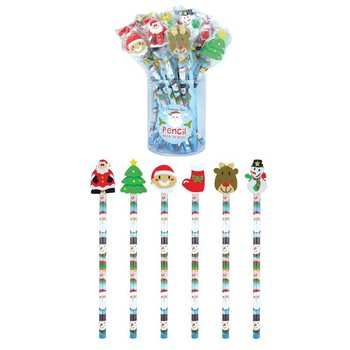 COMBO BÚT CHÌ GIÁNG SINH KÈM TẨY HÌNH (24 cây)