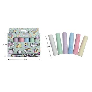 Hộp 6 Vi&ecirc;n Phấn Vẽ Đường Phố Cỡ Lớn - Mẫu: Kỳ L&acirc;n (12 hộp)
