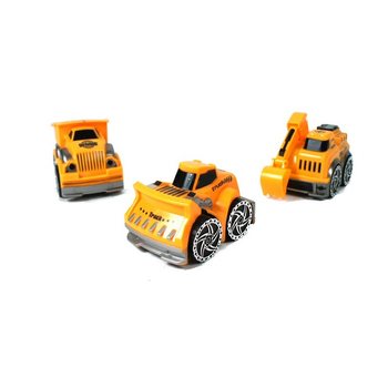 Xe Đồ Chơi Công Trình Chạy Đà Trong Hộp Trưng Bày (12 chiếc)