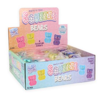 ĐỒ CHƠI B&Oacute;P DẺO H&Igrave;NH GẤU - NH&Acirc;N ĐƯỜNG SUGAR - NHIỀU M&Agrave;U K&Egrave;M HỘP TRƯNG B&Agrave;Y (12 C&aacute;i)