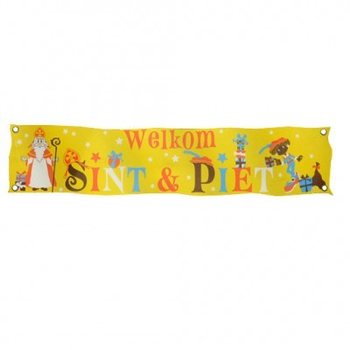 BĂNG RÔN CHÀO MỪNG SINTERKLAAS & PIET XXL 300 X 60 CM (7 cái)