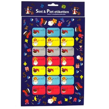 3 TỜ - NH&Atilde;N QU&Agrave; TẶNG SINTERKLAAS (12 chiếc)