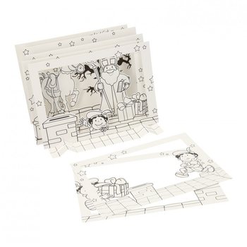 Bộ Thủ C&ocirc;ng L&agrave;m Cửa Sổ 3D Sinterklaas (12 C&aacute;i)