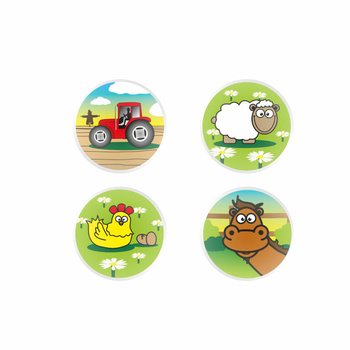 Bóng Nảy Mix Nông Trại Ø3.3 Cm (100 quả)