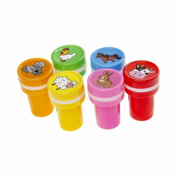 Con dấu Động vật Trang trại trong Hộp trưng b&agrave;y (60 c&aacute;i)