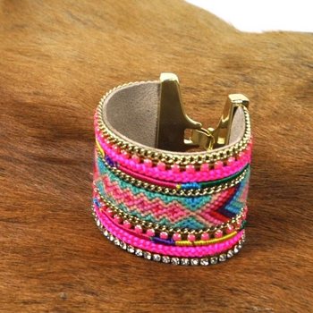 Vòng Tay Cao Cấp Màu Hồng Fuchsia (1 chiếc)