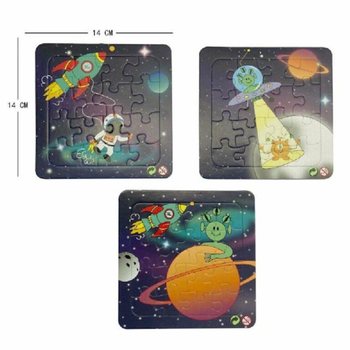 Bộ Xếp H&igrave;nh Kh&ocirc;ng Gian - 14x14 cm (50 c&aacute;i)